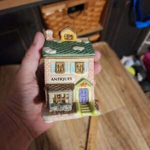 Charming Ceramic Antiques Shop Figurine